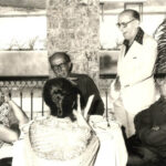 Severino com seus antigos amigos durante o almoço dos aspirantes em sua residência